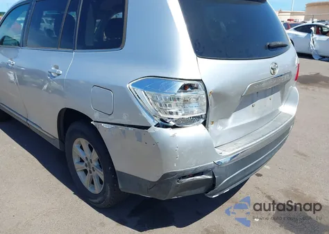 2013 Toyota Highlander Base Plus V6/Base V6/Se V6 из США, поврежденный, VIN 5TDZK3EH2DS112674